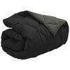 vidaXL Duvet de iarnă Negru și antracit 200 x 155 cm Microfibră