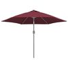 vidaXL Pânză de schimb umbrelă de soare de exterior roșu bordo 300 cm
