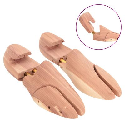 vidaXL Dispozitiv lărgire pantofi cu încălțător, EU 36-37, lemn cedru