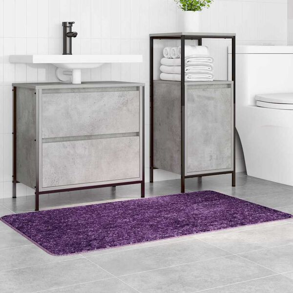 vidaXL Covoare de baie anti-derapante Violet 70 x 120 cm PP
