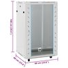 vidaXL Dulap server, picioare pivotante, 18U, 19" IP20 60x60x100 cm