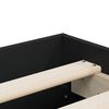 vidaXL Cadru de pat cu sertare, negru, 120x190 cm, lemn prelucrat