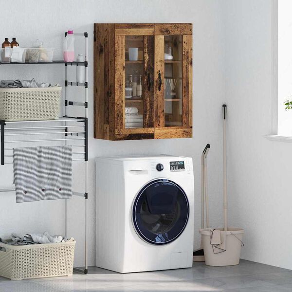 vidaXL Dulap montat pe perete Lemn Vechi 69,5 x 34 x 90 cm