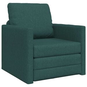 vidaXL Pat canapea Verde &icirc;nchis 74 x 77 x 81 cm țesătură
