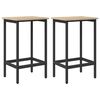 vidaXL Scaun de bar 2 buc. Stejar Sonoma 40 x 32 x 64 cm