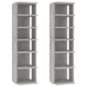vidaXL Pantofare, 2 buc., gri beton, 27,5x27x102 cm