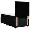 vidaXL Pat box spring cu saltea, negru, 80x200 cm, textil