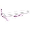 vidaXL Set de perne pentru palet 2 pcs Crem 180 x 40 x 8 cm