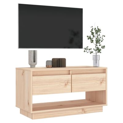 vidaXL Comodă TV, 74x34x40 cm, lemn masiv de pin