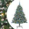 vidaXL Brad de Crăciun artificial Verde 180 cm PVC și Plastic și Oțel