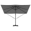 vidaXL Parasol Roma Antracit 286 x 284 x 265 cm Aluminiu și poliester