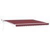 vidaXL Copertina retractabilă automat cu LED, vișiniu, 400x300 cm