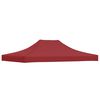 vidaXL Acoperiș pentru cort de petrecere, vișiniu, 4,5 x 3 m, 270 g/m&sup2;