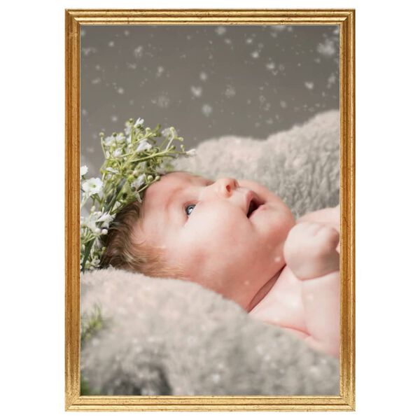 vidaXL Rame foto colaj pentru masă, 5 buc., auriu, 15x21 cm, MDF