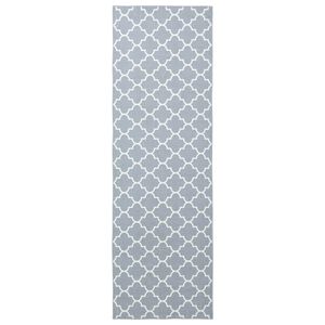 vidaXL Covor Runner ORIZ 1150 gsm Gri și alb