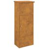 vidaXL Cutie pentru colet cu depozitare Ruginit 44,5 x 29 x 110,5 cm