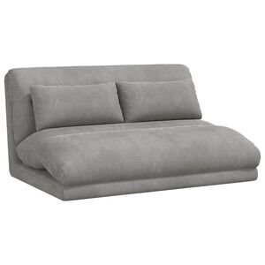 vidaXL Fotoliu reglabil Gri deschis Catifea