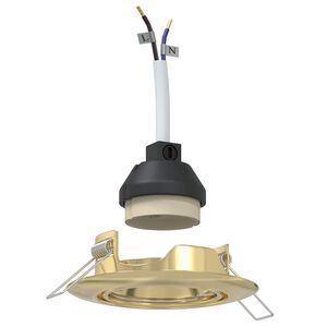 vidaXL Spot 6 pcs Auriu 9 x 9 x 2.5 cm Metal