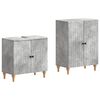 vidaXL Set de dulapuri pentru baie, 2 piese ALKMAAR Gri Beton