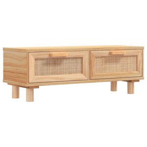 vidaXL Măsuță de cafea maro 80x40x30cm lemn prelucrat&lemn masiv pin