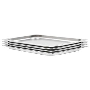 vidaXL Recipiente Gastronorm 4 buc. GN 1/1 20 mm oțel inoxidabil
