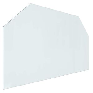 vidaXL Placă de sticlă pentru semineu Transparent 100 x 60 cm Sticlă