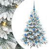 vidaXL Brad de Crăciun artificial cu 150 LED Alb 120 cm PE și PVC