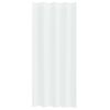 vidaXL Cortină din Voile cu perdele 2 pcs Alb 245 x 140 cm Poliester