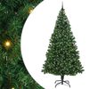 vidaXL Brad de Crăciun artificial Verde 240 cm PVC și Oțel și Plastic
