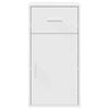 vidaXL Bufet cu sertar Alb 38 x 34 x 75 cm