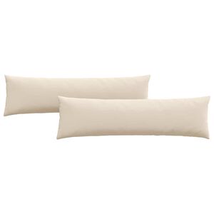 vidaXL Perne pentru canapea 2 pcs Bej 145 x 40 cm țesătură