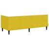 vidaXL Cadru de pat colțar cu saltea cu headboard 2 pcs Galben Catifea