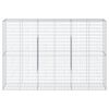 vidaXL Coș gabion cu capac, 300x50x200 cm, fier galvanizat