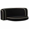 vidaXL Canapea pliabilă de c&acirc;ini negru 73x67x26 cm pernă pluș lavabilă