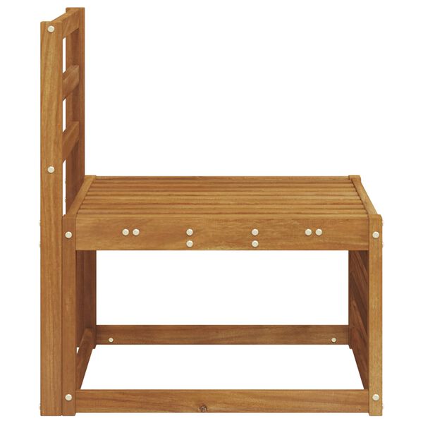 vidaXL Canapea Medie pentru Exterior Lemn Solid de Acacia natural