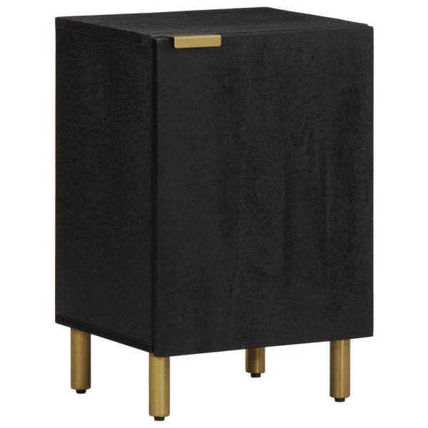 vidaXL Dulap de baie, negru, 38x33x58 cm, lemn prelucrat