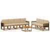 vidaXL Set de canapele de exterior 7 buc. natural