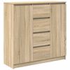 vidaXL Bufetă cu sertare Stejar Sonoma 100,5x35x98,5 cm Lemn prelucrat