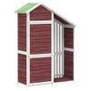 vidaXL Magazie de unelte grădină cafeniu 120x53,5x170cm lemn masiv pin