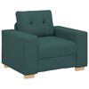 vidaXL Canapea 3 pcs Verde &icirc;nchis 221 x 80 x 80 cm
