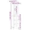 vidaXL Dulap &icirc;nalt, alb, 34,5x34x180 cm, lemn prelucrat