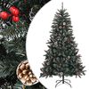 vidaXL Brad de Crăciun artificial cu suport, verde, 150 cm, PVC
