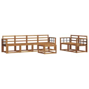 vidaXL Set de canapele de exterior 7 pcs natural