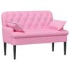 vidaXL Canapea cu capitonaj butonat Roz 111 x 68 x 80 cm Țesătură