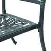 vidaXL Set mobilier de grădină, 5 piese, verde, aluminiu turnat