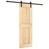 vidaXL Ușă glisantă 70 x 210 cm Lemn de Pin Solid (Nefinisat)