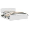 vidaXL Cadru de pat cu sertar Alb 200 x 200 cm Lemn prelucrat