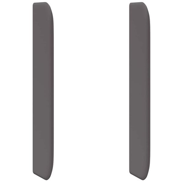 vidaXL Ureche pentru Tăblie Gri 80 x 16 x 4 cm PVC