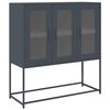 vidaXL Dulap, antracit, 100,5x39x107 cm, oțel laminat la rece
