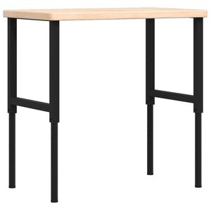 vidaXL Banc lucru 100x60x(73-99,5) cm lemn masiv stejar dreptunghiular